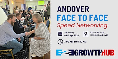 Andover Face 2 Face Morning Speed Networking - 04th APRIL 2024- NON MEMBERS primary image