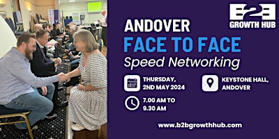 Andover Face 2 Face Morning Speed Networking - 02nd MAY 2024-Standard Pass primary image