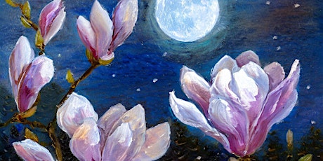 Magnolia by Moonlight Paint and Sip in Northside Cincinnati