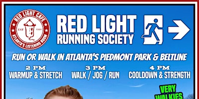 Primaire afbeelding van Red Light Running Society: Run or Walk (and more!) Every Sunday