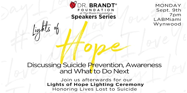 Lights of Hope Suicide Prevention Panel Discussion