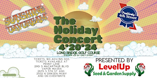 Image principale de The Holiday Concert: Sunshine Daydream and Positively 4th Street