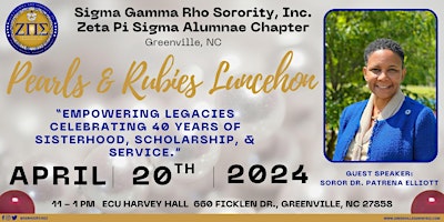 Imagen principal de 2024 Zeta Pi Sigma Pearls and Rubies Luncheon