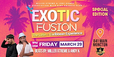 Primaire afbeelding van Exotic Fusion:  The Latin & Caribbean experience