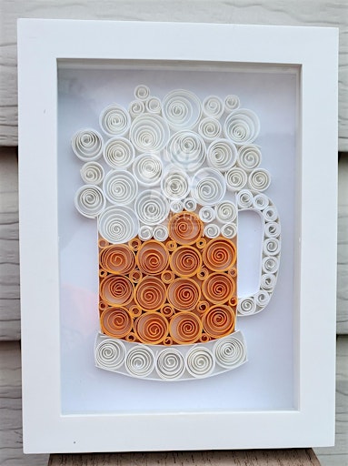 Primaire afbeelding van Paper Quilling Beer Mug Frame Making Workshop with Trupti More @Ornerey Beer Company