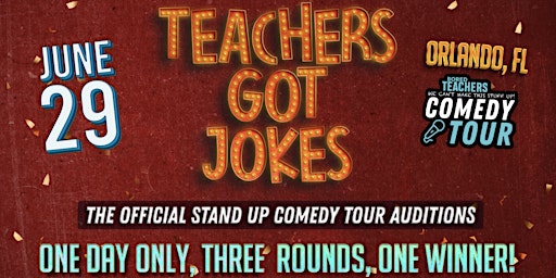 Primaire afbeelding van Teachers Got Jokes: The Bored Teachers Comedy Tour Auditions (FINALS)