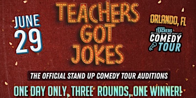 Primaire afbeelding van Teachers Got Jokes: The Bored Teachers Comedy Tour Auditions (ROUND 1B)