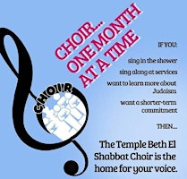 Imagem principal do evento Volunteer Choir Temple Beth El