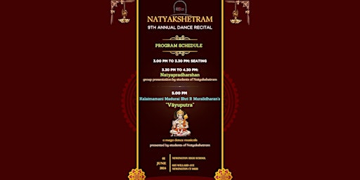 Imagen principal de Natyakshetram’s 9th annual recital