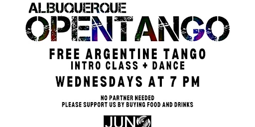 Primaire afbeelding van Albuquerque Open Tango: Free Beginner Lesson & Social Dance