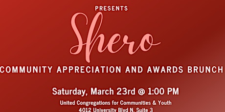 2nd Annual “SHERO” Community Appreciation and Awards Brunch primary image