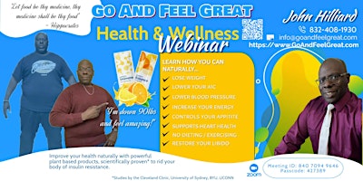 Imagen principal de Go And Feel Great Health & Wellness Webinar