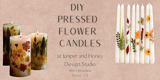 Imagem principal do evento DIY Pressed Flower Candles Pop-up!