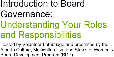 Introduction to Board Governance primary image