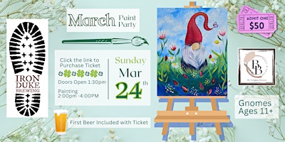 March Paint & Sip  @  Iron Duke primary image