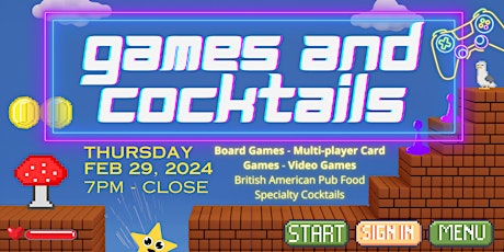 Games and Cocktails primary image