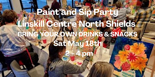 Primaire afbeelding van Paint Sip Party Linskill Centre North Shields