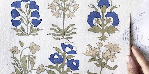 Primaire afbeelding van Watercolour Paint & Sip in Sydney: Traditional Floral Motifs