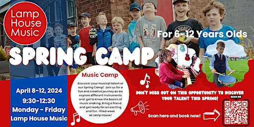 Imagem principal de Spring Camp at Lamp House - Musical Instrument Discovery