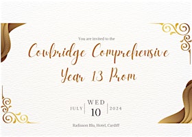 Imagem principal do evento Cowbridge Comprehensive Year 13 Prom 2024