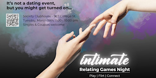 Primaire afbeelding van Intimate Relating Games Night: Play | Flirt | Connect