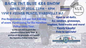 Imagem principal do evento 2nd Annual Back the Blue 4x4 Show