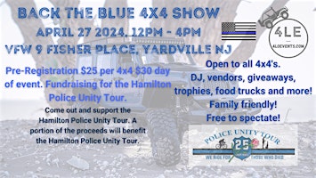 Primaire afbeelding van 2nd Annual Back the Blue 4x4 Show