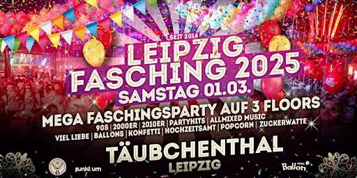 Hauptbild für Leipzigs MEGA Faschingsparty 2025