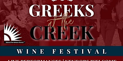 Hauptbild für 2nd annual Greeks at the Creek Scholarship Wine Festival