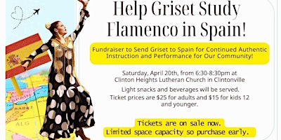 Immagine principale di Flamenco Fiesta ! Fundraiser to send Griset to Spain to study. 