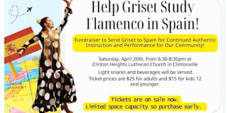 Flamenco Fiesta ! Fundraiser to send Griset to Spain to study.