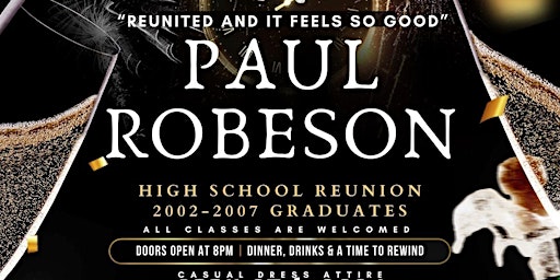 Imagem principal do evento PAUL ROBESON HIGH SCHOOL REUNION