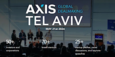 Primaire afbeelding van Axis Tel Aviv 2024: Startups. Investors. Corporations..