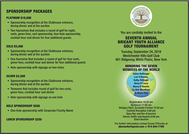 8th  Annual Brieant Youth Alliance Golf Outing image