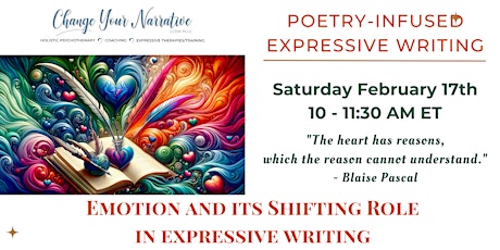 Image principale de Poetry-Infused Expressive Writing - February 2024