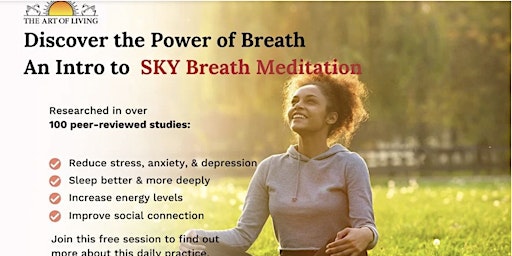 Imagem principal do evento Beyond Breath - Intro to Sky Breath Meditation(Art Of Living Part-1)