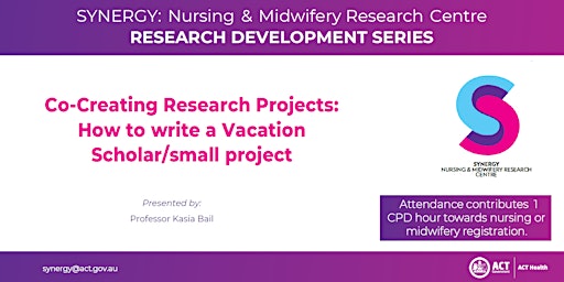 Co-Creating Research Projects:How to write a Vacation Scholar/small project primary image