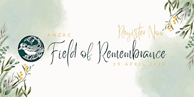 Imagem principal do evento ANZAC Field of Remembrance 2024