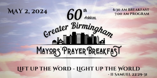 Primaire afbeelding van 60th Annual Greater Birmingham Mayors' Prayer Breakfast