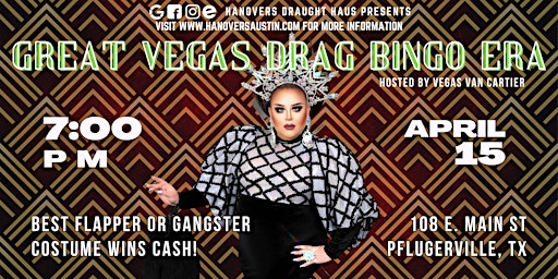 Primaire afbeelding van Great Vegas Drag Bingo Era @ Hanovers Pflugerville