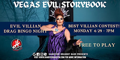 Hauptbild für Vegas Evil Storybook Drag Bingo @ Hanovers Pflugerville