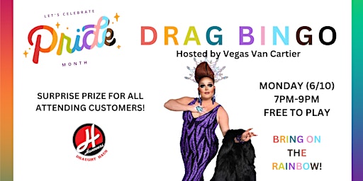 Imagem principal do evento Pride Drag Bingo @ Hanovers Pflugerville