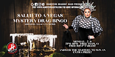 Salud To A Vegas Mystery Drag Bingo @ Hanovers Pflugerville primary image