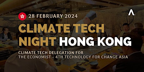 Image principale de Climate Tech Night - Hong Kong