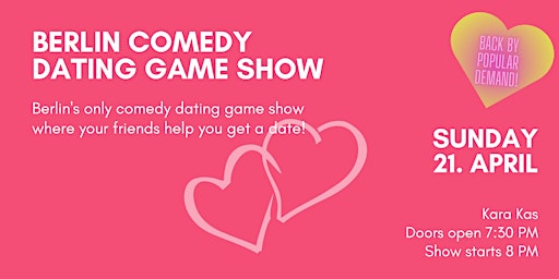 Primaire afbeelding van Berlin Comedy Dating Game Show (Kara Kas)