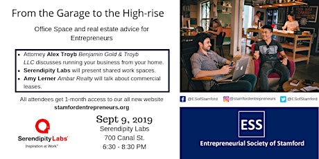 From the Garage to the High-Rise, Real Estate for Entrepreneurs presented by ESS primary image