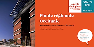 Finale régionale Occitanie - Les Petits champions de la lecture primary image