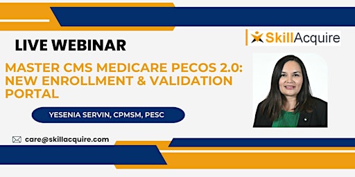 Immagine principale di Master CMS Medicare PECOS 2.0: New Enrollment & Validation Portal 