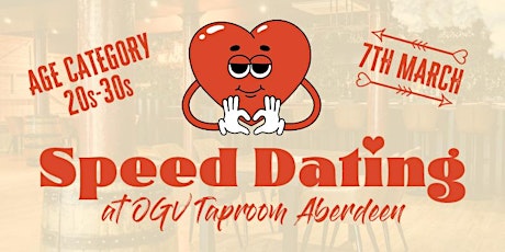 *GUYS TICKETS LEFT* Speed Dating at OGV Taproom Aberdeen primary image