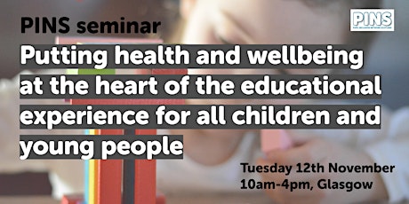 Putting health and wellbeing at the heart of the educational experience of all children and young people primary image